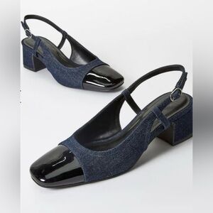 NWOT Gracie Slingback Pump in  denim /JustFab